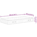 springmadras med pocketfjedre 100x200 cm medium fast