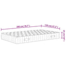 springmadras med pocketfjedre 120x200 cm medium fast
