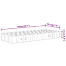 springmadras med pocketfjedre 70x200 cm medium fast