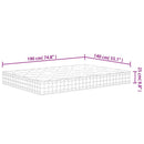 springmadras m. pocket-fjedre medium fasthed 180x200 cm