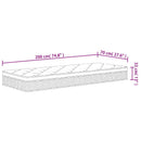 springmadras med pocketfjedre 70x200 cm medium fast