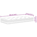 springmadras med pocketfjedre 70x200 cm medium fast