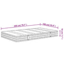 springmadras med bonellfjedre 100x200 cm medium