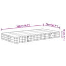 springmadras med bonellfjedre 70x200 cm medium