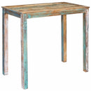 Barbord 110 x 55 x 100 cm Solid genvundet træ Flerfarvet