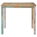 Barbord 110 x 55 x 100 cm Solid genvundet træ Flerfarvet