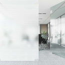 vinduesfolie stribet PVC matteret