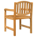havestole 6 stk. 58x59x88 cm massivt teaktræ