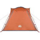 4-personers campingtelt vandtæt quick-release grå og orange