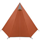 3-personers campingtelt vandtæt grå og orange
