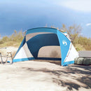 strandtelt 274x178x170/148 cm 185T polyester azurblå