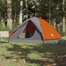 6-personers campingtelt vandtæt kuppel orange