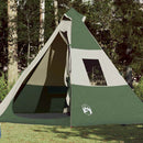 7-personers campingtelt vandtæt grøn
