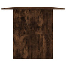 spisebord 180x90x76 cm konstrueret træ røget egetræsfarve