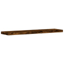 væghylder 4 stk. 40x10x1,5 cm konstrueret træ røget egetræ