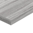 væghylder 4 stk. 40x10x1,5 cm konstrueret træ grå sonoma-eg