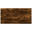 væghylder 4 stk. 40x20x1,5 cm konstrueret træ røget egetræ