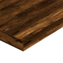 væghylder 4 stk. 60x10x1,5 cm konstrueret træ røget egetræ