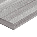 væghylder 4 stk. 60x10x1,5 cm konstrueret træ grå sonoma-eg