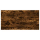 væghylder 4 stk. 60x20x1,5 cm konstrueret træ røget egetræ