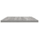 væghylder 4 stk. 60x30x1,5 cm konstrueret træ grå sonoma-eg