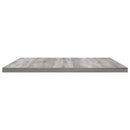 væghylder 4 stk. 60x40x1,5 cm konstrueret træ grå sonoma-eg