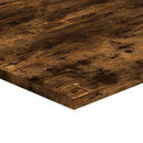 væghylder 4 stk. 80x30x1,5 cm konstrueret træ røget egetræ