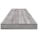 væghylder 4 stk. 8100x10x1,5 cm konstrueret træ grå sonoma-eg