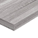 væghylder 4 stk. 8100x10x1,5 cm konstrueret træ grå sonoma-eg