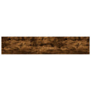 væghylder 4 stk. 100x20x1,5 cm konstrueret træ røget egetræ