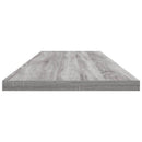 væghylder 4 stk. 100x20x1,5 cm konstrueret træ grå sonoma-eg