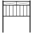 udskiftningsgavl 75 cm metal sort