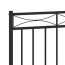 udskiftningsgavl 75 cm metal sort