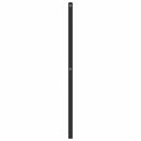 udskiftningsgavl 135 cm metal sort