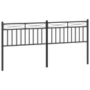 udskiftningsgavl 193 cm metal sort