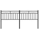 udskiftningsgavl 193 cm metal sort