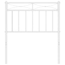 udskiftningsgavl 75 cm metal hvid
