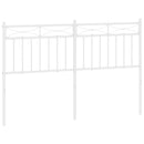 udskiftningsgavl 135 cm metal hvid