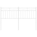 udskiftningsgavl 135 cm metal hvid