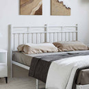 udskiftningsgavl 135 cm metal hvid