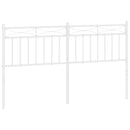 udskiftningsgavl 150 cm metal hvid