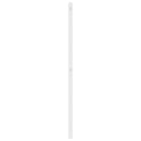 udskiftningsgavl 180 cm metal hvid