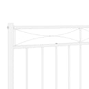 udskiftningsgavl 180 cm metal hvid