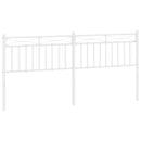 udskiftningsgavl 193 cm metal hvid