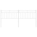 udskiftningsgavl 193 cm metal hvid