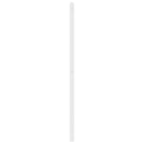 udskiftningsgavl 193 cm metal hvid
