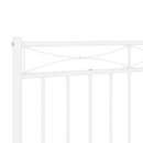 udskiftningsgavl 193 cm metal hvid