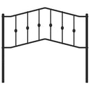 udskiftningsgavl 107 cm metal sort
