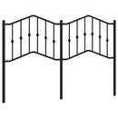 udskiftningsgavl 135 cm metal sort
