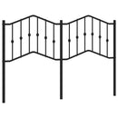 udskiftningsgavl 140 cm metal sort